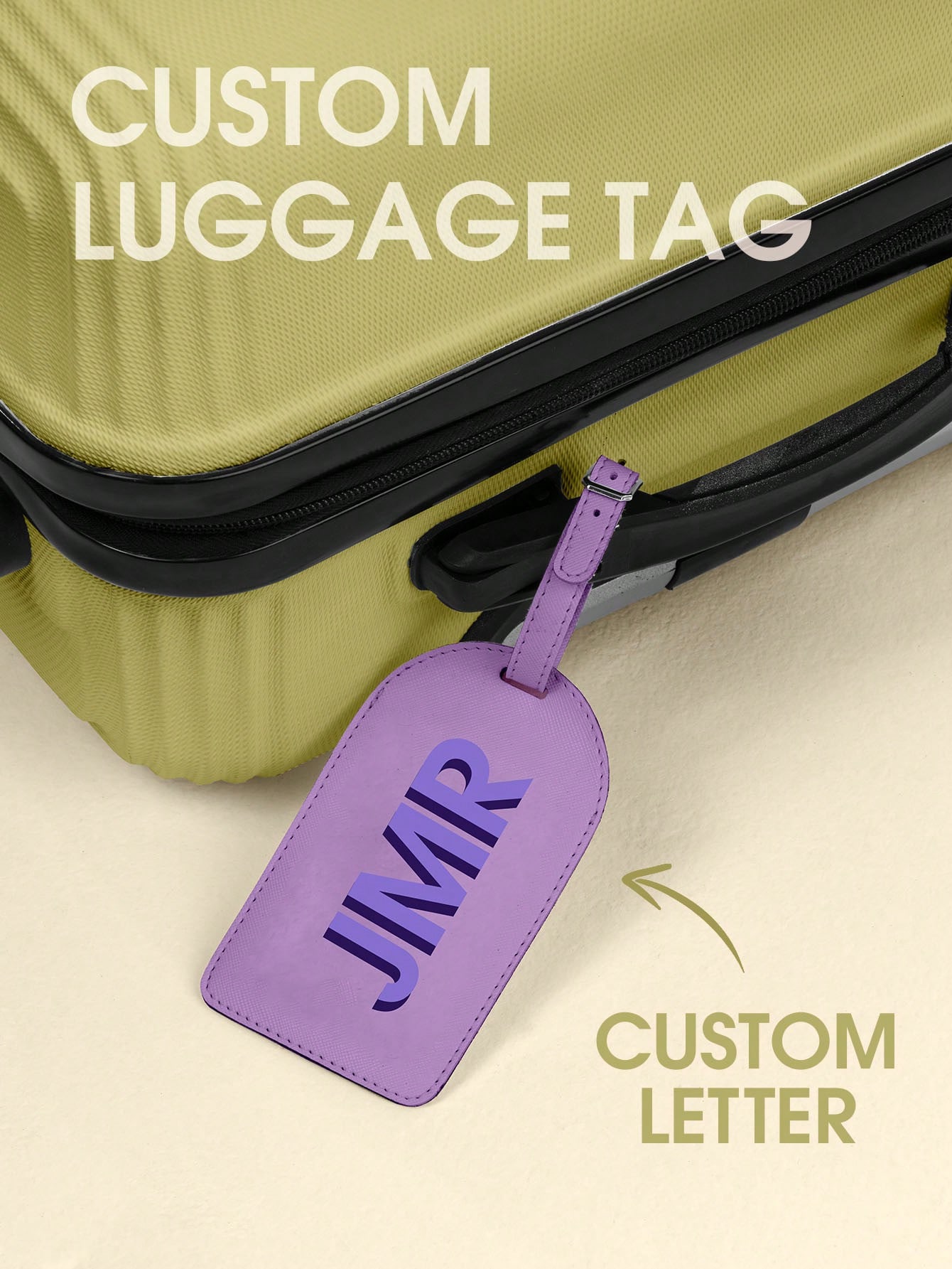 Women Bags For Gift - Tag Bagasi Inisial Pribadi Huruf Kustom