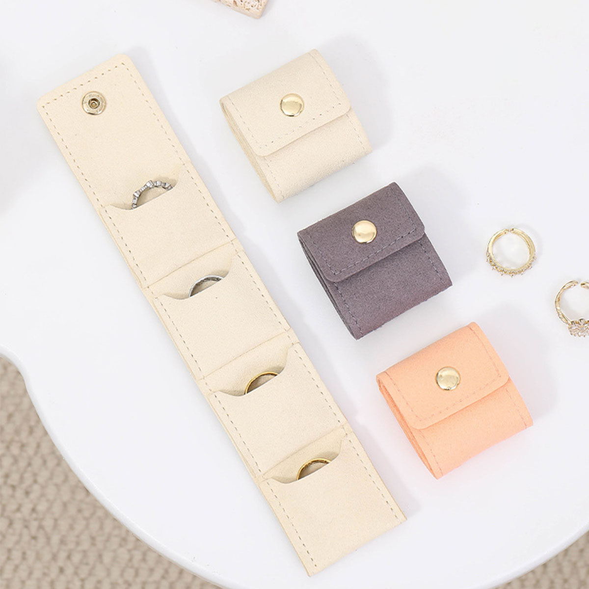 Women Bags For Office Use - Tas Gulung Perhiasan Multi-saku Portabel untuk