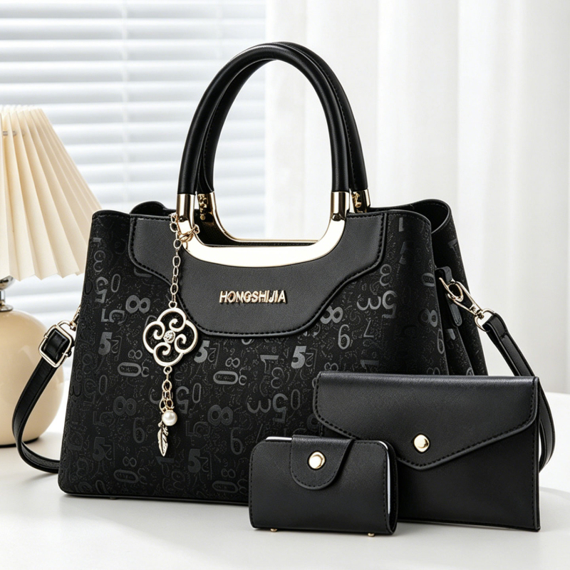Women Bags Luxury - Set Tas Tangan Wanita 3-in-1, Tas