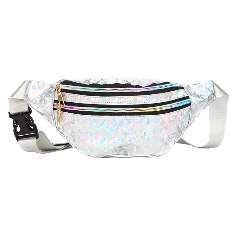 Women'S Bum Bags - 1 Buah Tas Pinggang Hologram Pack