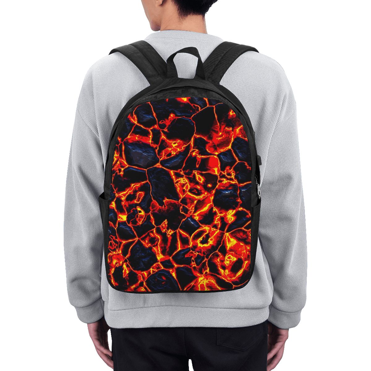 Women'S Bags - Tas Ransel Magma Volcano Lava Fire,