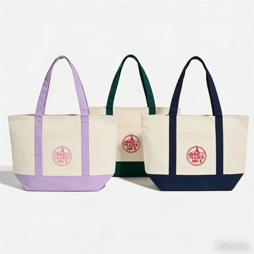 Shopper Tote Canvas - 1PCS-Trader Joe Tas Belanja Besar Bahan