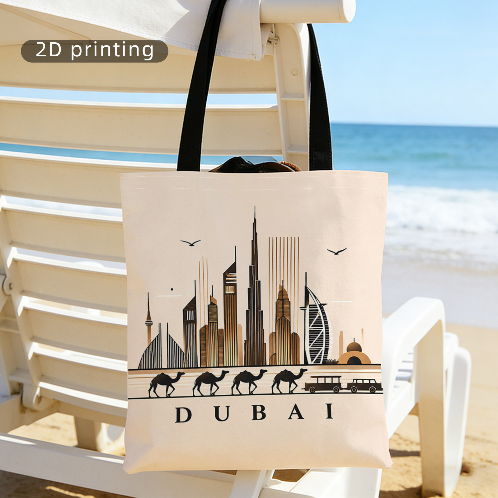 Women Bags In Dubai - Tas Selempang Wanita Motif Cetak Berkapasitas