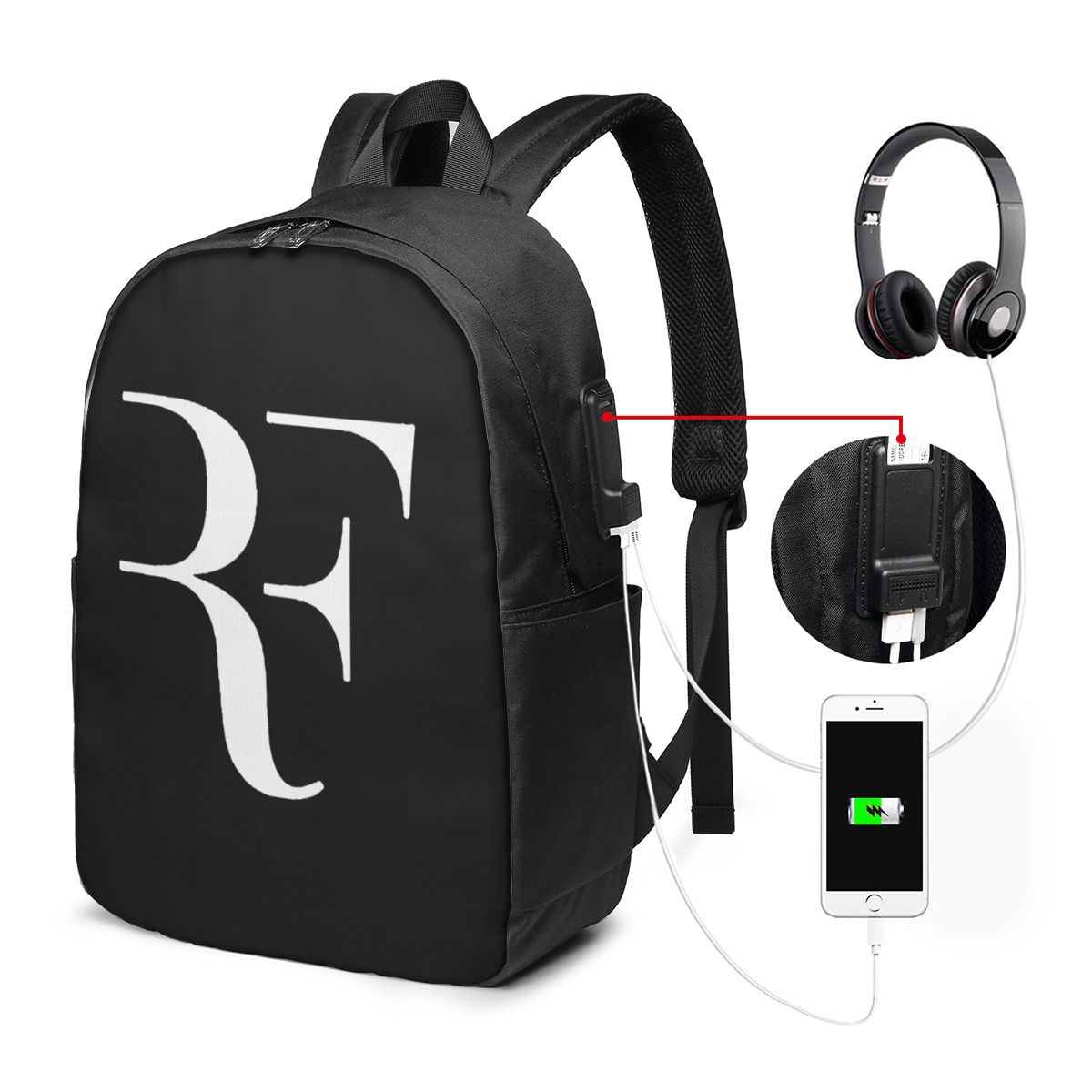 Women Bags Laptop - Roger Federer Tas Ransel Travel Notebook