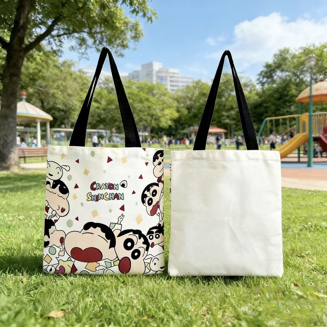 Shopper Tote Canvas - Tas Kanvas Crayon Shin-chan 2026 Baru,