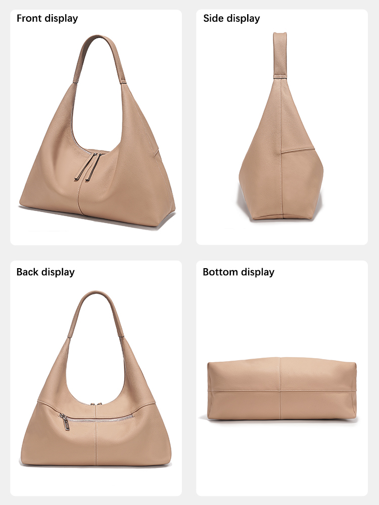 Tas Hobo Kulit Asli Wanita Zen - Women'S Tote Bags Designer ulasan dan harga