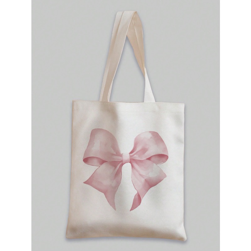 ROMWE Tas Bahu Kanvas Pola Pit - Shopper Tote Canvas ulasan dan harga