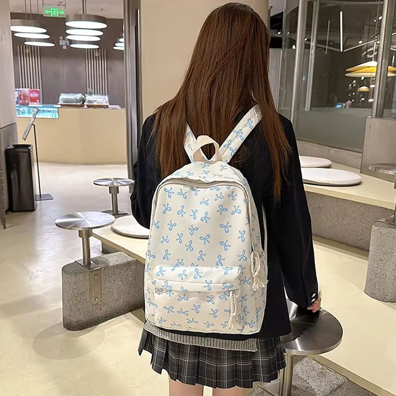 Ransel Nilon Motif Bunga Wanit - Women Bags For Gift ulasan dan harga