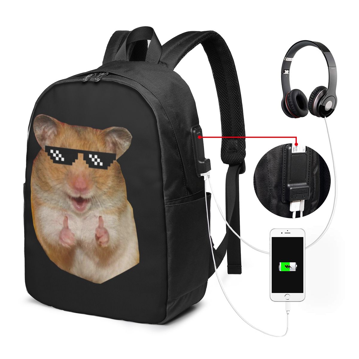 Tas Ransel Hamster Lucu Tas No - Women Bags Laptop ulasan dan harga