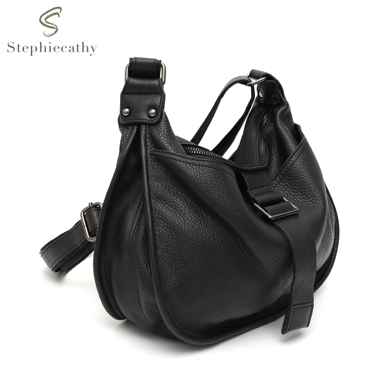 Tas bahu kulit asli untuk wani - Hobo Bag Slouchy ulasan dan harga