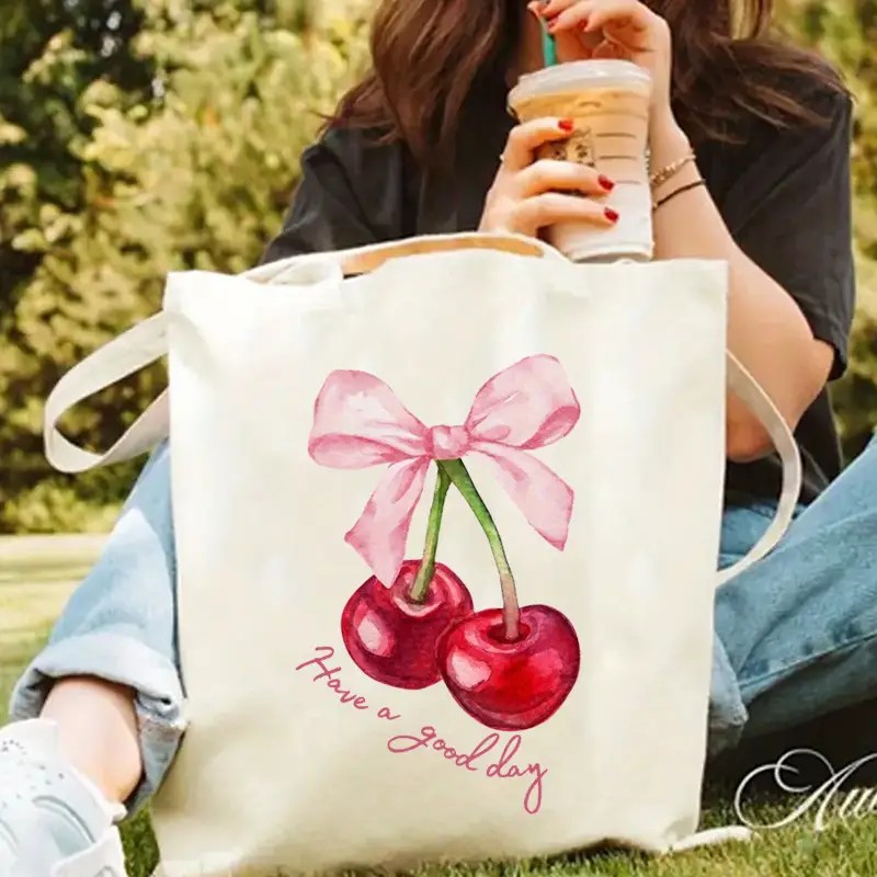 Tas Tote Kanvas dengan Desain  - Shopper Tote Canvas ulasan dan harga