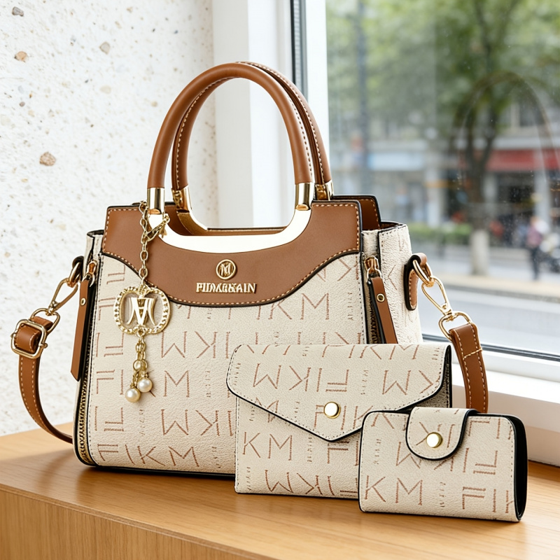 Set 3 tas wanita mewah bermoti - Women Bags Luxury ulasan dan harga
