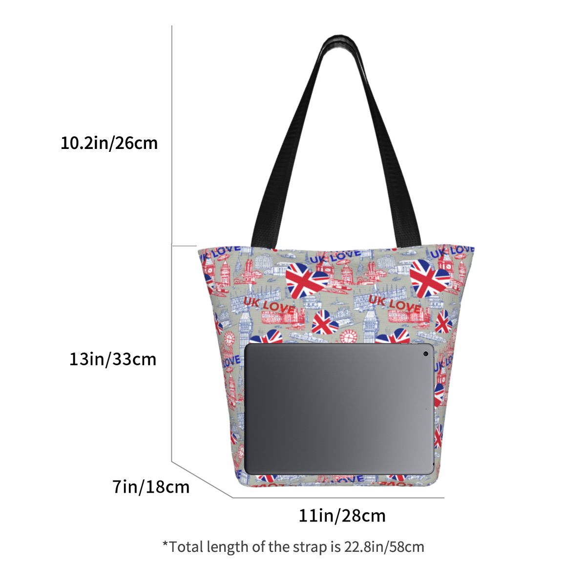 Tas Tote Belanja Bendera Inggr - Women Bags Uk ulasan dan harga