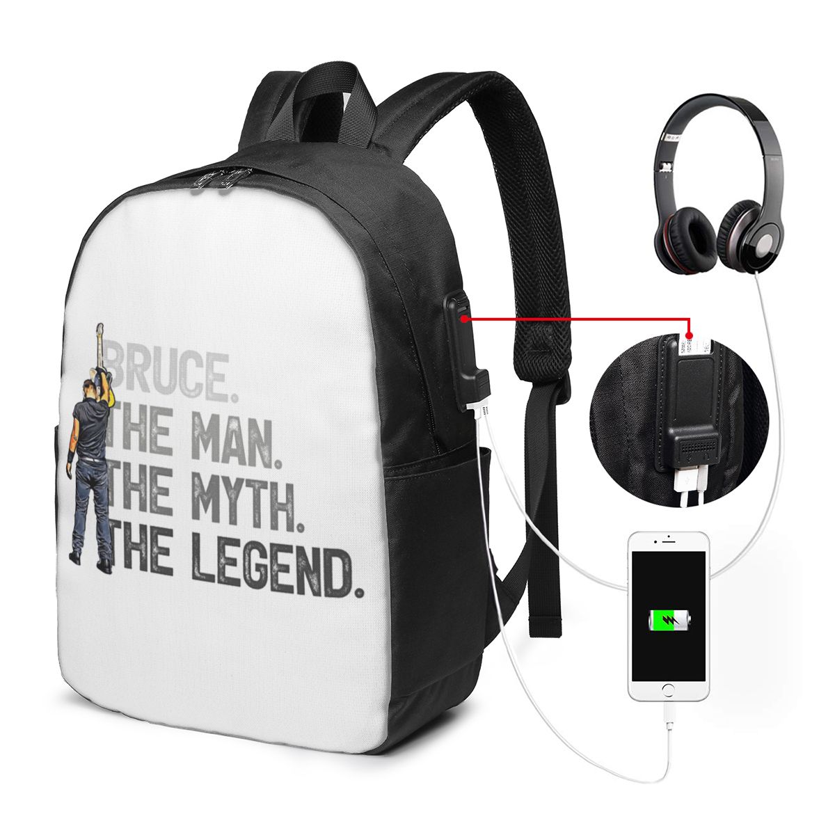 Bruce Springsteen Backpack Tra - Women'S Bags ulasan dan harga