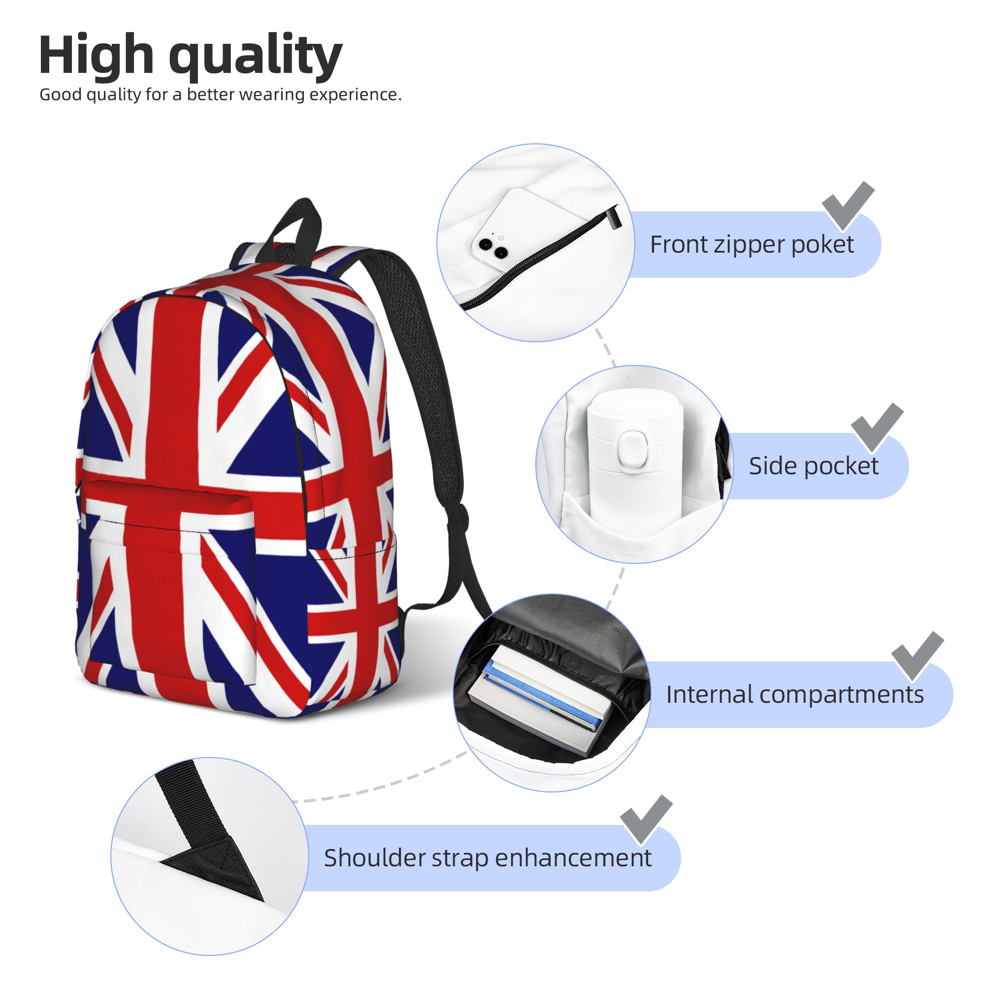 Tas Ransel Union Jack Bendera  - Women Bags Uk ulasan dan harga