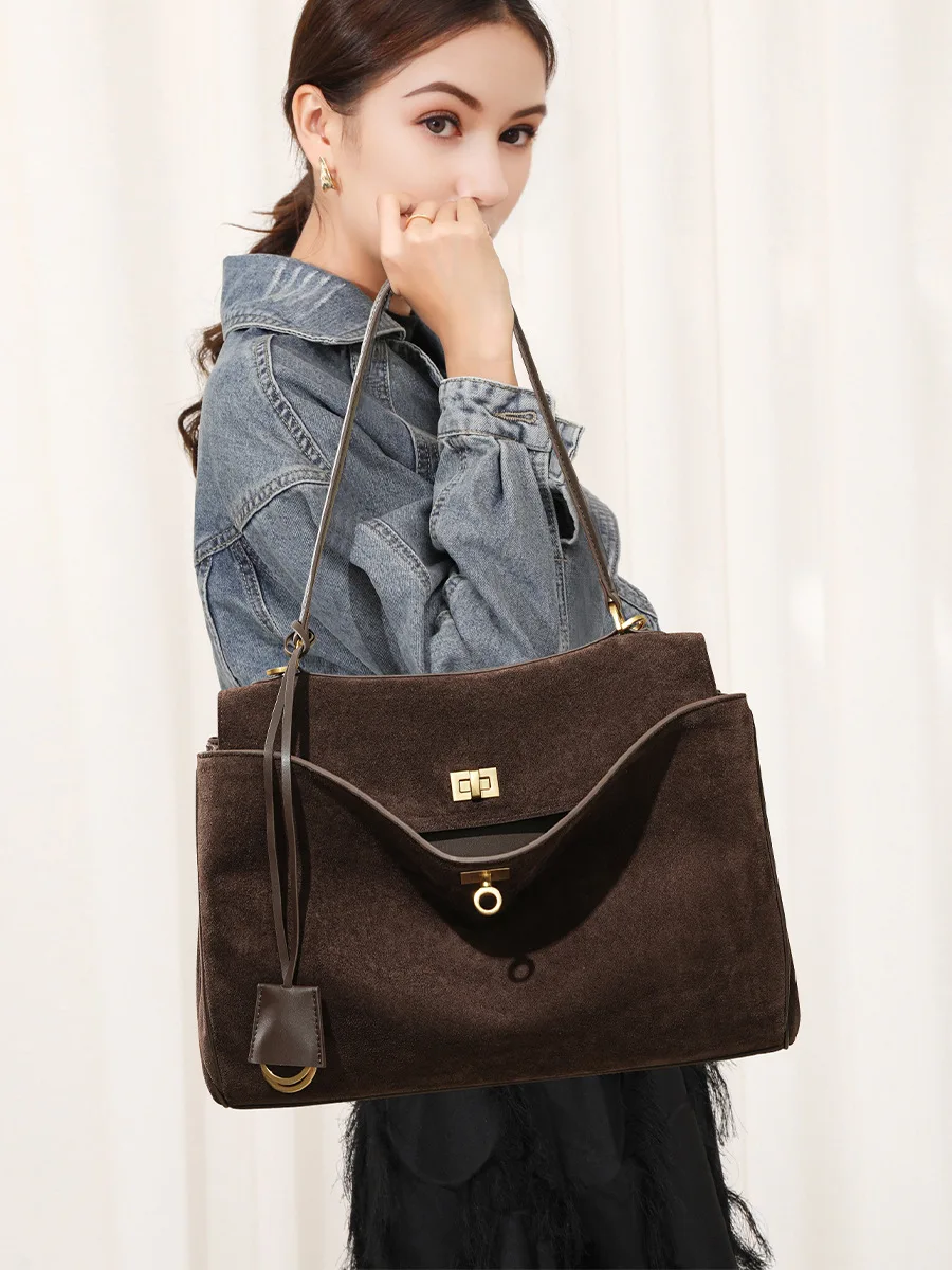 Tas Kulit Asli Suede Wanita Mu - Women'S Tote Bags Designer ulasan dan harga