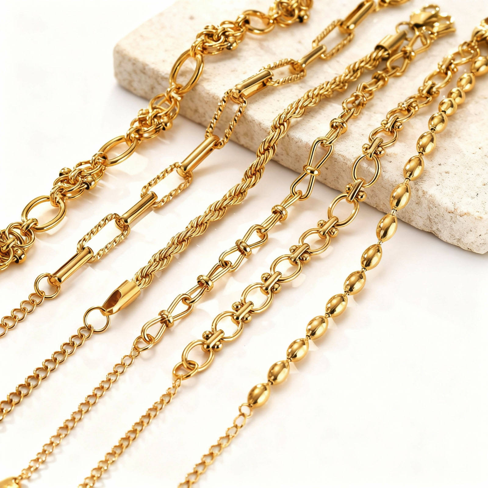Gelang Rantai Tebal Berlapis E - Women Bags Price ulasan dan harga