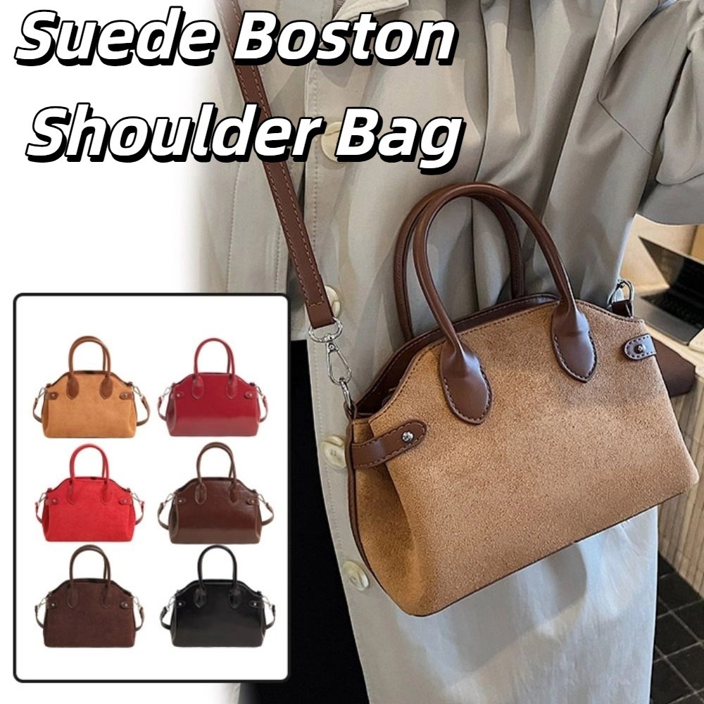 Tas Bahu Suede Tas Bahu Boston - Hobo Bag Slouchy ulasan dan harga