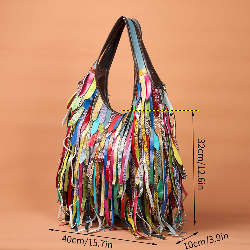 Tas Bahu Kulit Domba Asli Warn - Hobo Bag Slouchy ulasan dan harga