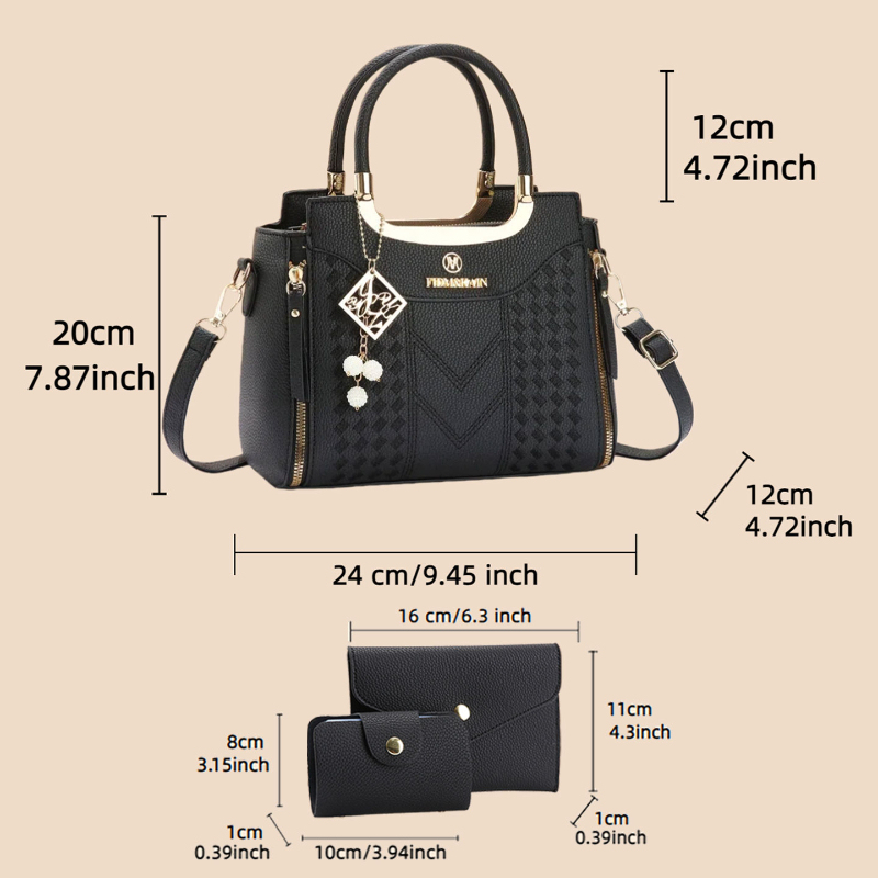 Set tas tangan 3 buah terbuat  - Women Bags For Gift ulasan dan harga