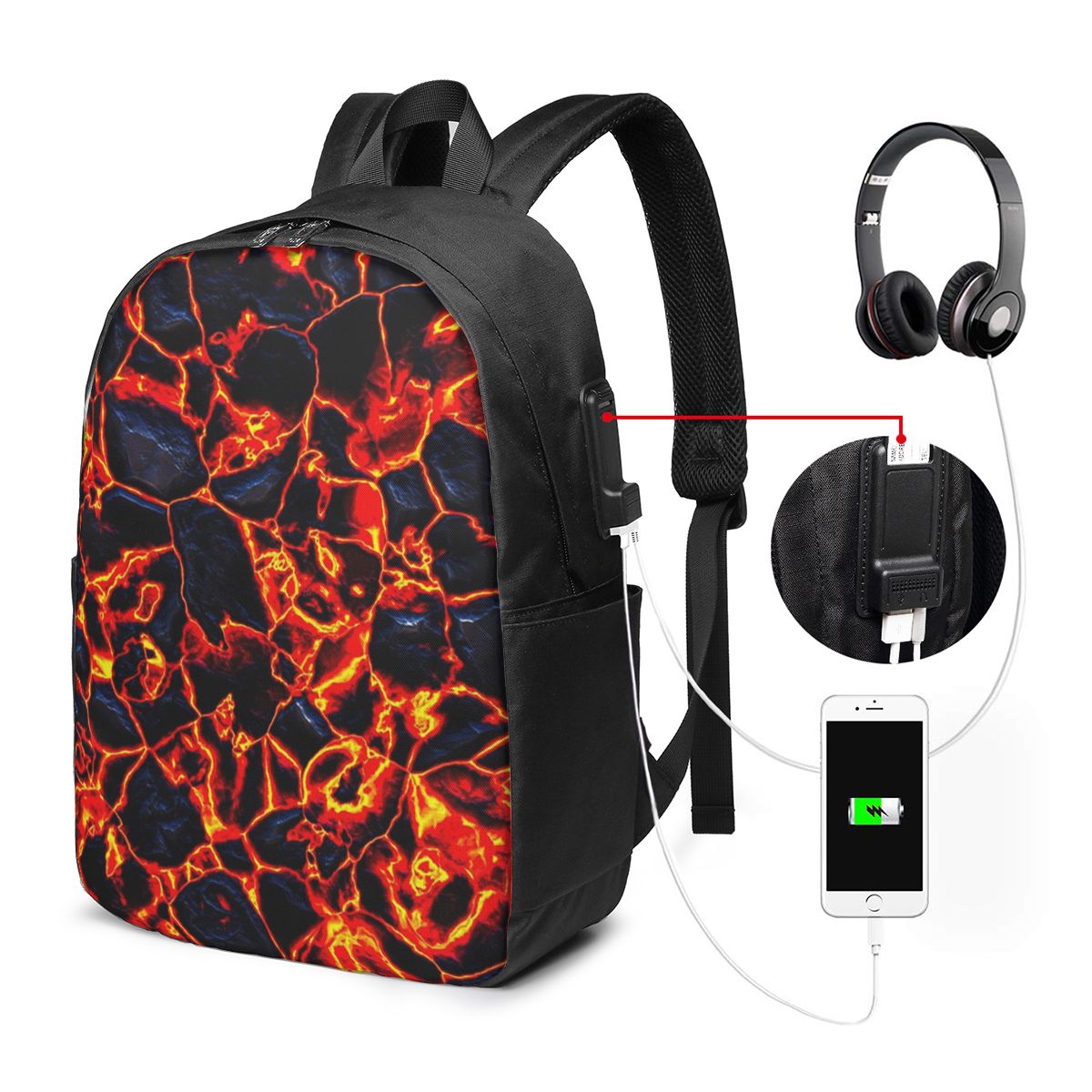 Tas Ransel Magma Volcano Lava  - Women'S Bags ulasan dan harga