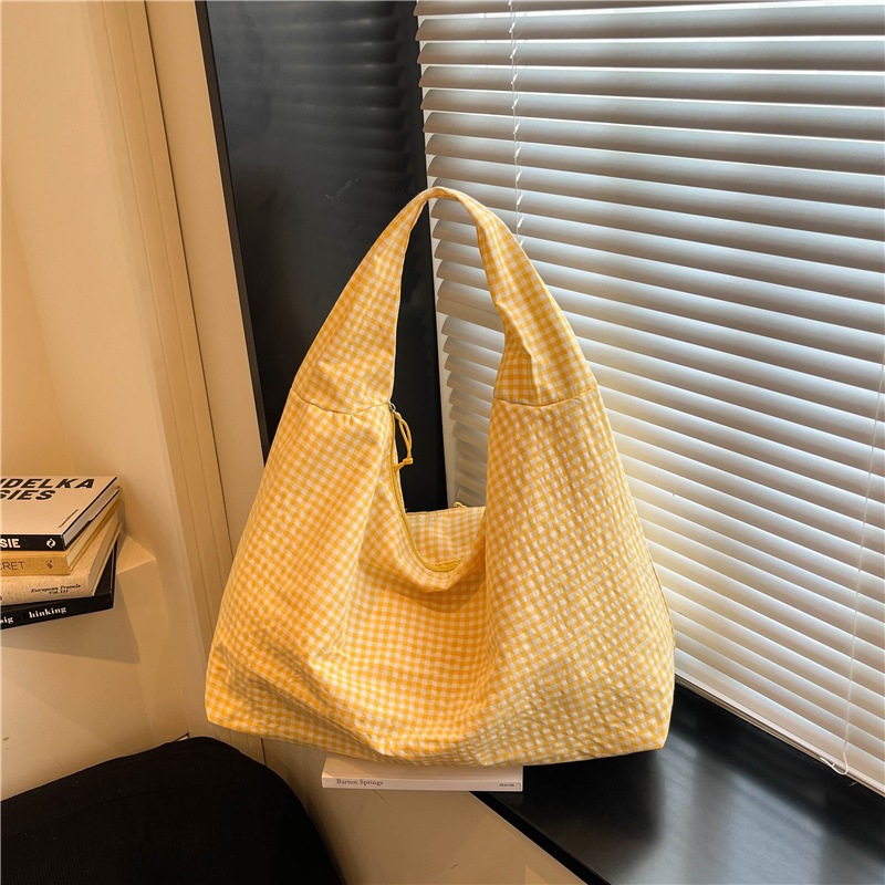 Tas Selempang Kasual Motif Kot - Hobo Bag Slouchy ulasan dan harga