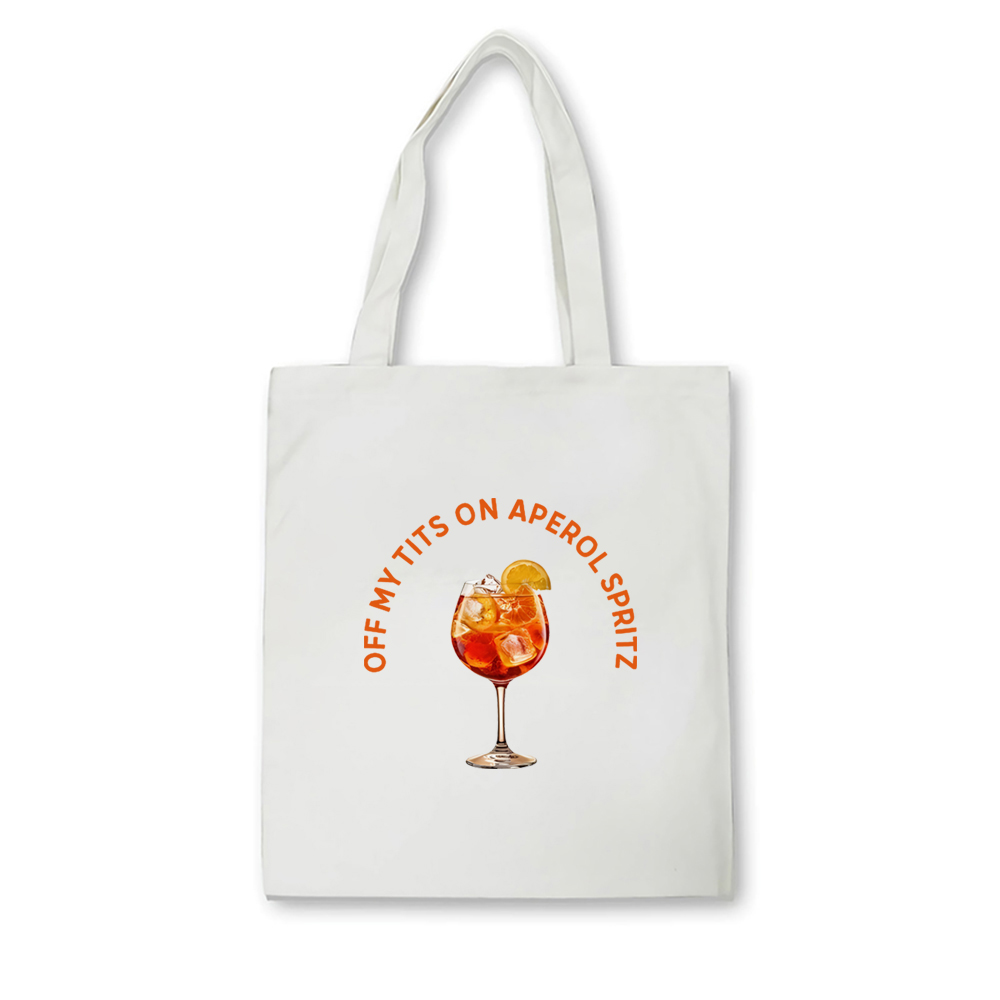 Off My Tits di Aperol Spritz t - Shopper Tote Canvas ulasan dan harga