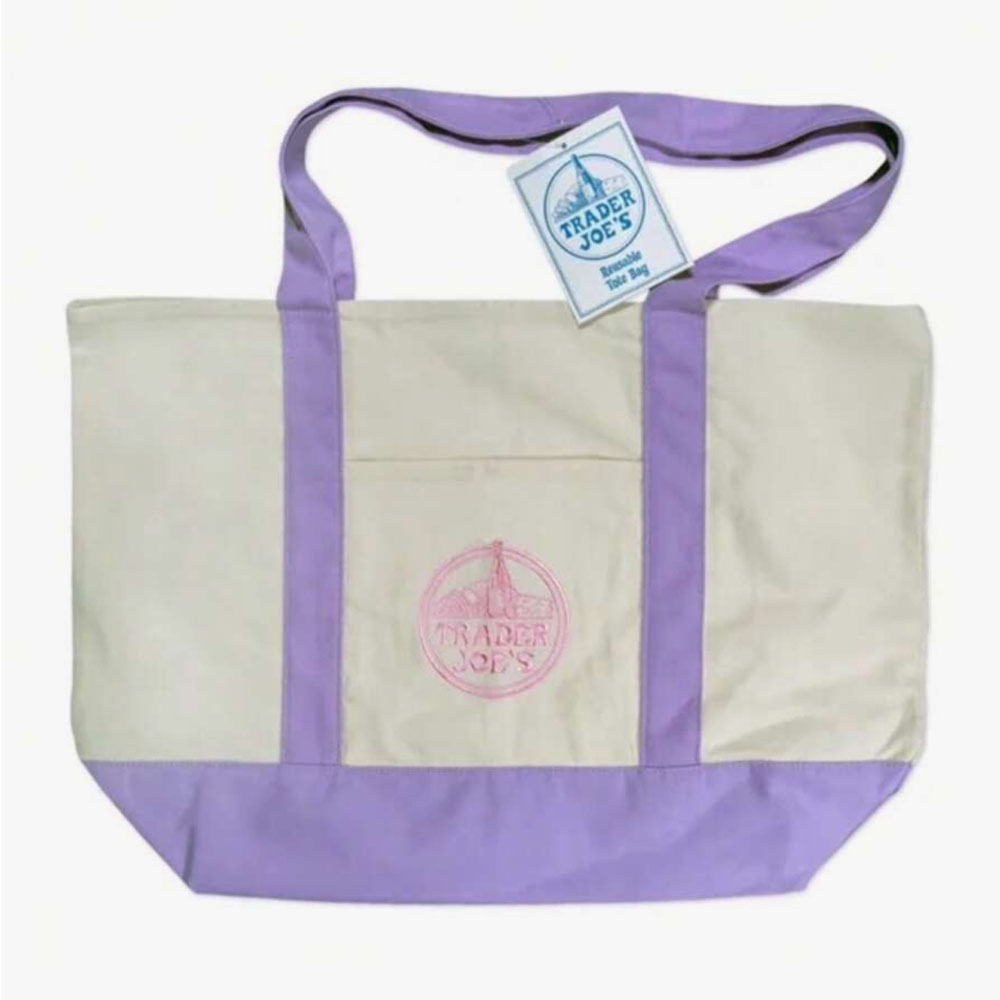 1PCS-Trader Joe Tas Belanja Be - Shopper Tote Canvas ulasan dan harga