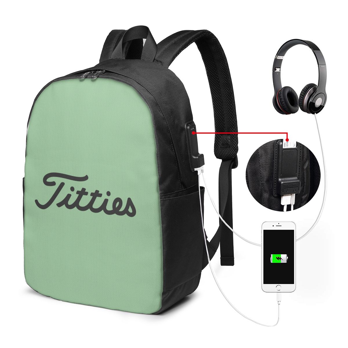 Tas Ransel Bola Golf Titties,  - Women Bags Laptop ulasan dan harga