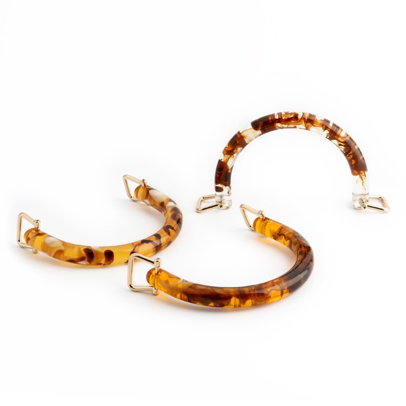 1/2/4 Buah Pegangan Tas Tangan - Tortoiseshell Bag Acrylic ulasan dan harga