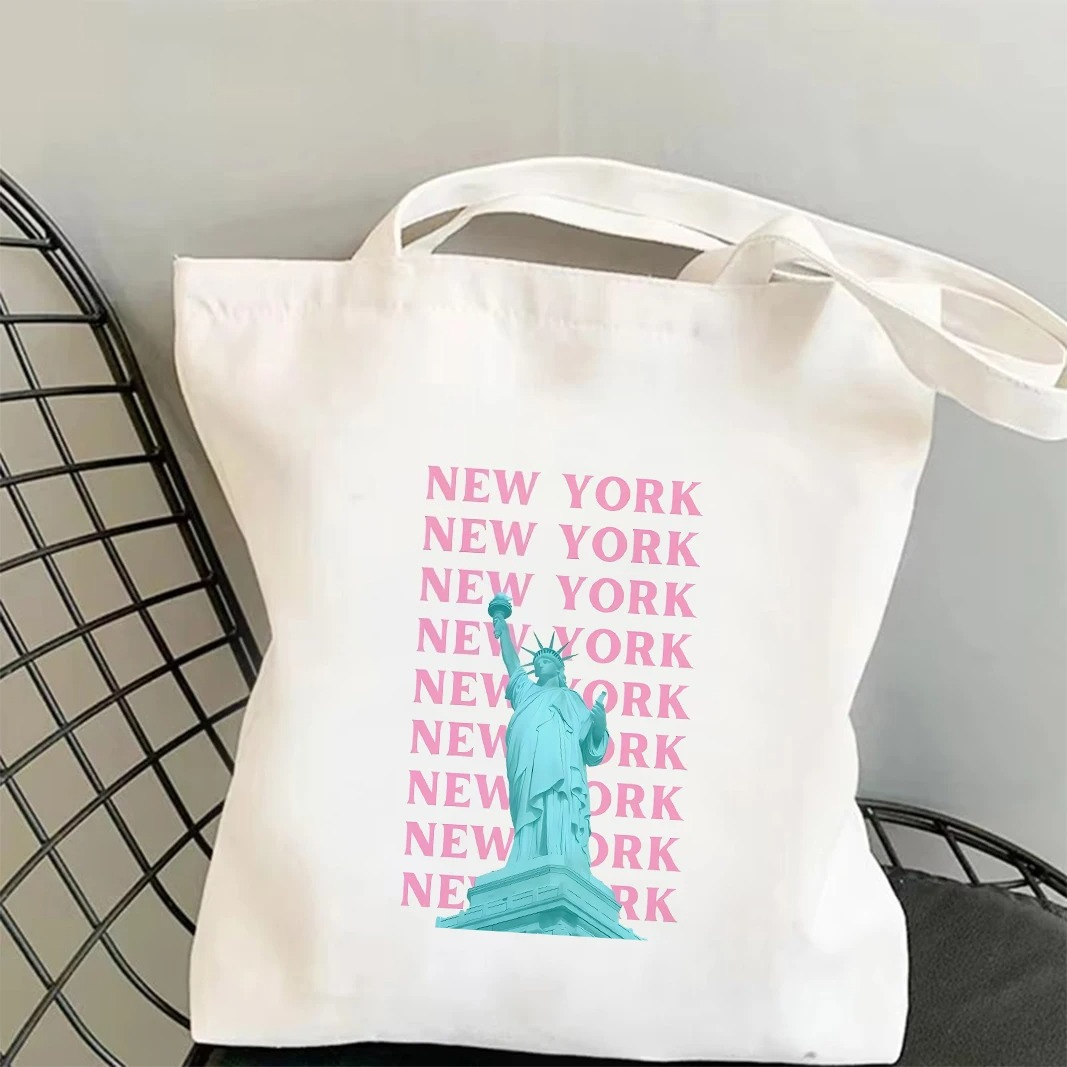 Tas Tote Grafis Menara Eiffel  - Shopper Tote Canvas ulasan dan harga