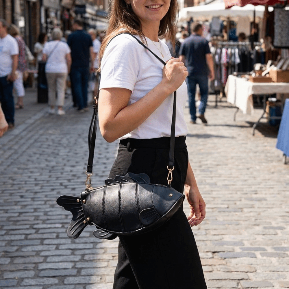 Tas Selempang Bentuk Ikan Simu - Hobo Bag Slouchy ulasan dan harga