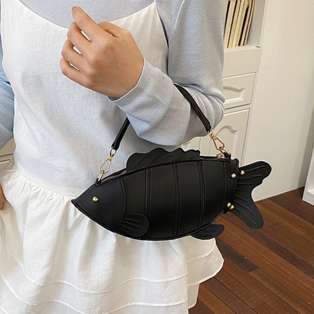 Tas Selempang Bentuk Ikan Simu - Hobo Bag Slouchy ulasan dan harga