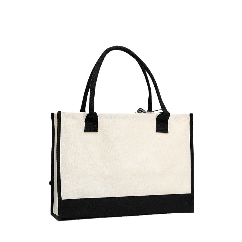 Tas jinjing bermotif huruf kul - Shopper Tote Canvas ulasan dan harga