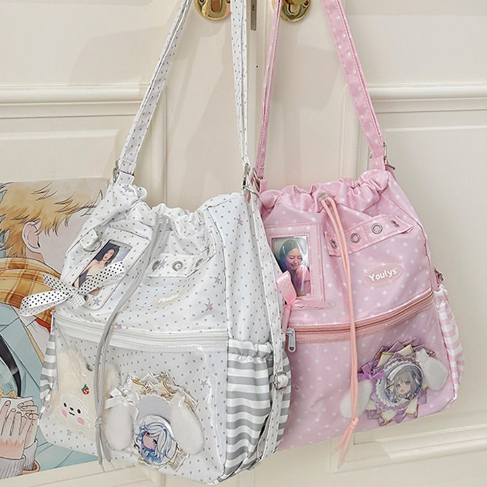Tas Ransel Ita Pola Polkadot L - Shopper Tote Canvas ulasan dan harga