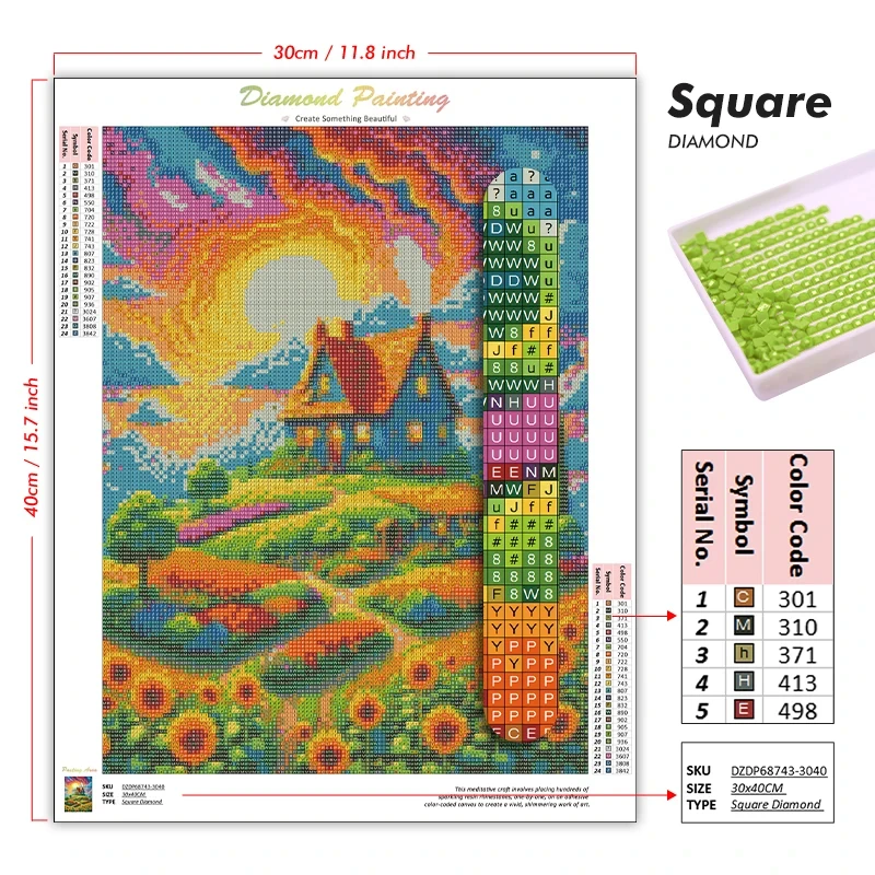 Lukisan Berlian 5D DIY Full Dr - Tortoiseshell Bag Acrylic ulasan dan harga
