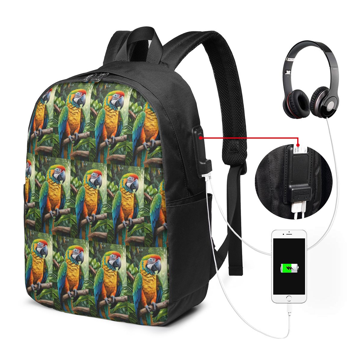 Tas Ransel Burung Beo Macaw Lu - Women'S Bags ulasan dan harga