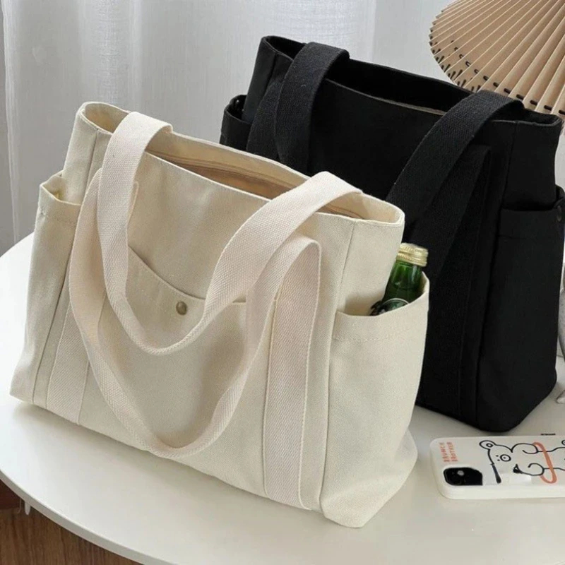 Tas Tote Kanvas Kapasitas Besa - Shopper Tote Canvas ulasan dan harga