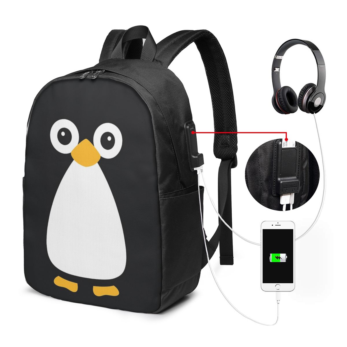 Tas Ransel Penguin Vektor Lucu - Women'S Bags ulasan dan harga