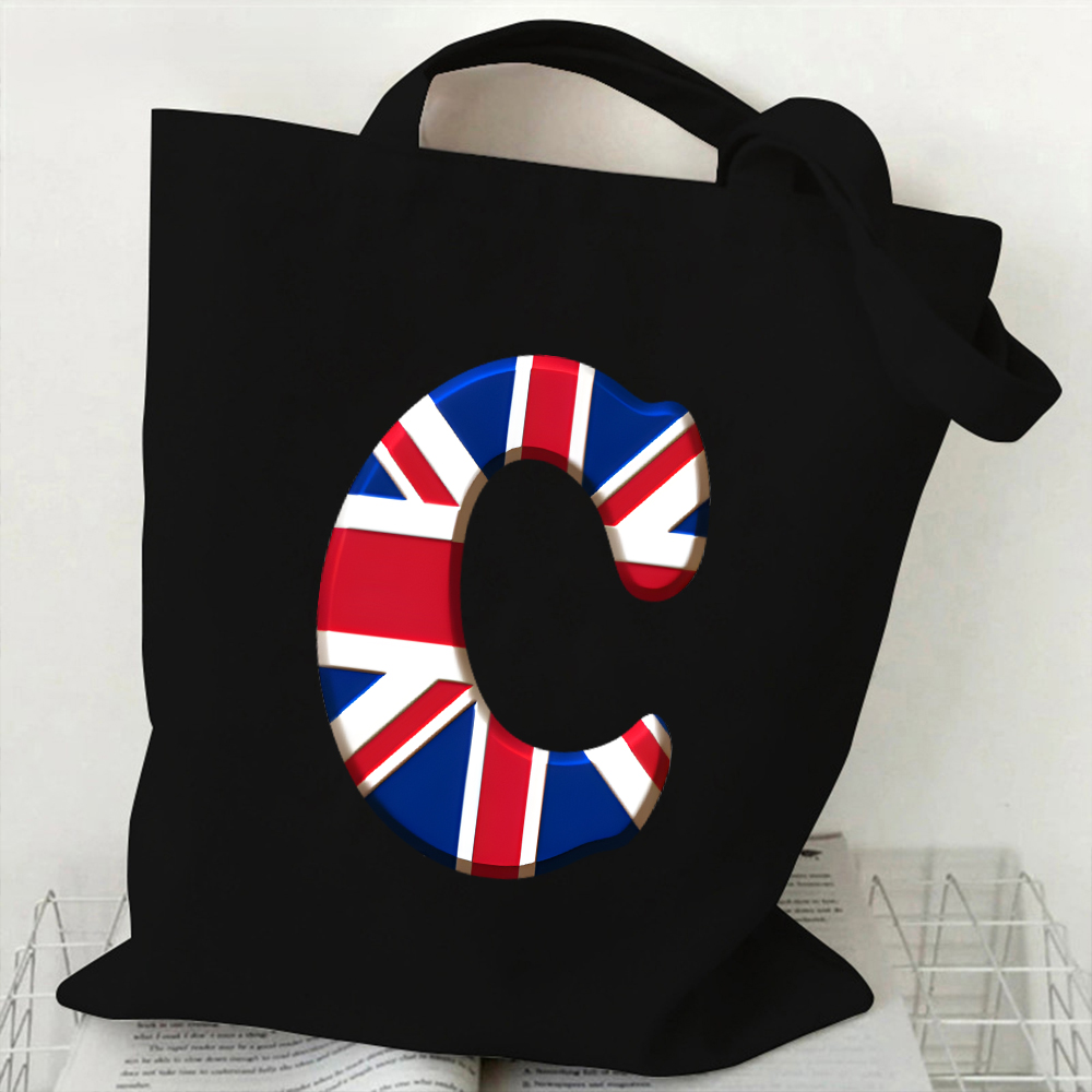 Tas Tote Kanvas 26 Huruf A-Z u - Women Bags Uk ulasan dan harga