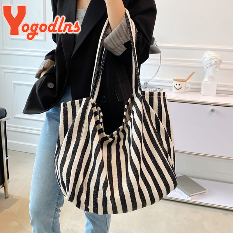 Tas Kanvas Kapasitas Besar unt - Shopper Tote Canvas ulasan dan harga
